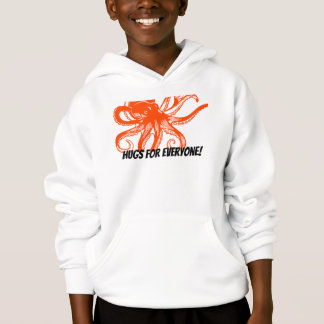 Knuffelende oranje Octopus