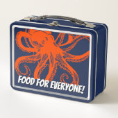 Knuffelende oranje Octopus (Voorkant)
