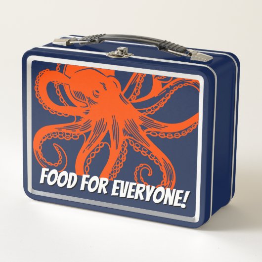 Knuffelende oranje Octopus  (Voorkant)