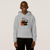 Knuffelende Panda Liefde Kinderen Pullover Hoodie (Voorkant volledig)