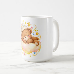 Knuffelende teddybeer glanzende mok