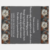 Knuffelgedicht Fleece Deken (Voorkant (Horizontaal))