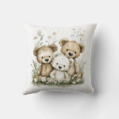 Knuffelgroup met aquarel beren kussen (Achterkant)