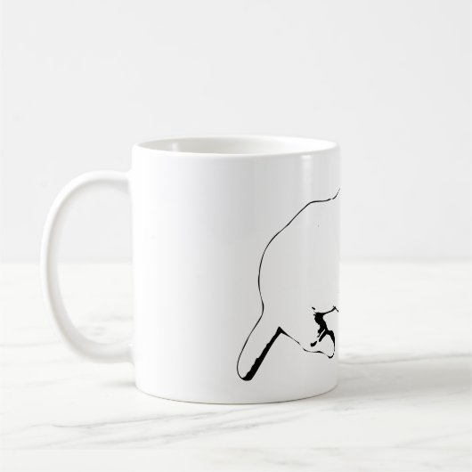 Knuffelhorloge – Inked Quiet Koffiemok (Links)