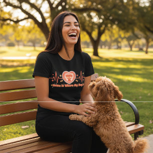 Knuffelhuis is waar mijn hond is t-shirt