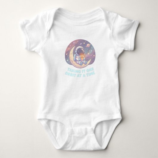 Knuffelig astronaut baby romper – Cute Space Baby (Voorkant)