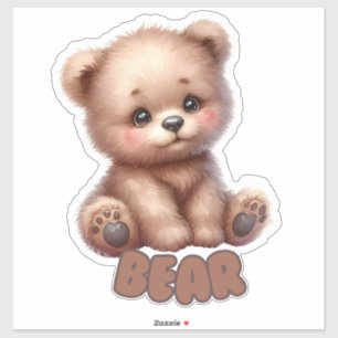 Knuffelig Beer - Kinderkamer Sticker