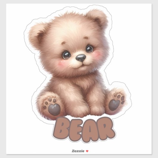 Knuffelig Beer - Kinderkamer Sticker (Vel)