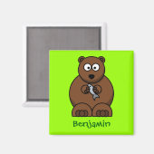 Knuffelig beer magneet (Voorkant / Achterkant)