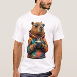 Knuffelig Capybara-trui Cartoon T-Shirt