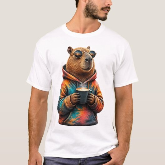 Knuffelig Capybara-trui Cartoon T-Shirt (Voorkant)