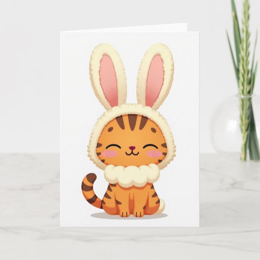 Knuffelig Dierenkostuum Kaart (Voorkant)