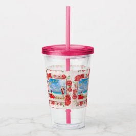 Knuffelig en helder Kerstmis Acryl Drinkbeker