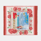 Knuffelig en helder Kerstmis Fleece Deken (Voorkant (Horizontaal))