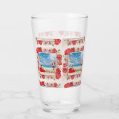 Knuffelig en helder Kerstmis Glas (Achterkant)