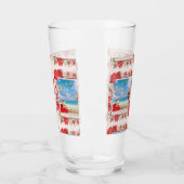 Knuffelig en helder Kerstmis Glas (Links)