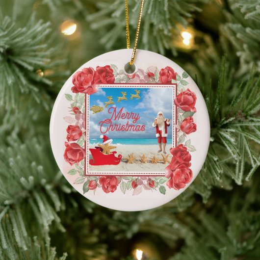 Knuffelig en helder Kerstmis Keramisch Ornament (Boom)