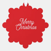 Knuffelig en helder Kerstmis Ornament Kaart (Achterkant)
