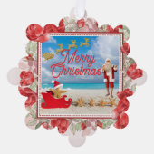 Knuffelig en helder Kerstmis Ornament Kaart (Voorkant)