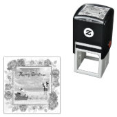 Knuffelig en helder Kerstmis Zelfinktende Stempel (In situ)