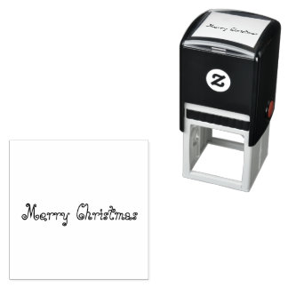 Knuffelig en helder Kerstmis Zelfinktende Stempel