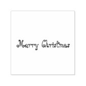 Knuffelig en helder Kerstmis Zelfinktende Stempel (Design)