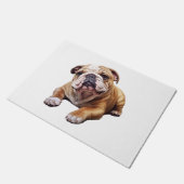 Knuffelig Engels Bulldog Cub - Zoete gerimpelde pu Deurmat (Schuin)