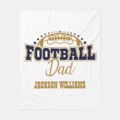Knuffelig Football papa Fleece Deken (Voorkant)