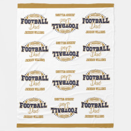Knuffelig Grote Maat Football Papa Fleece Deken