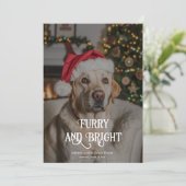 Knuffelig & Helder Rustieke Gezins Kerstkaart (Staand voorkant)
