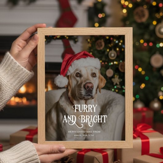 Knuffelig & Helder Rustieke Gezins Kerstkaart
