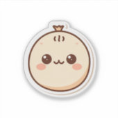 Knuffelig Kawaii Dumpling Sticker | Schattige Cart (Voorkant)