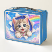 Knuffelig Kittens Regenboog Kat Doorbreekt (Achterkant)