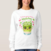 Knuffelig Matcha Liefhebber Trui (Voorkant)