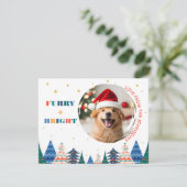Knuffelig & Mooie Foto van een Hond Feestdagenkaart (Staand voorkant)