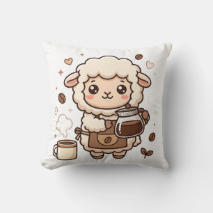 Knuffelig Schapen Barista Worp Kussen