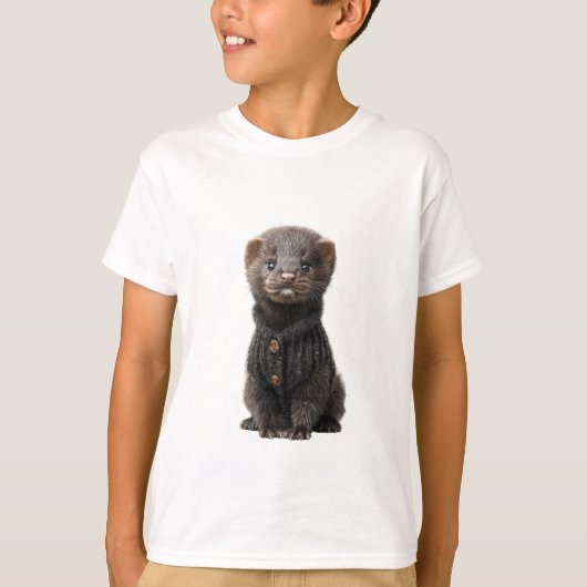 Knuffelig trui fret kinderen t-shirt (Voorkant)