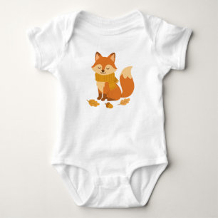 Knuffelige baby romper met vos