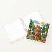 Knuffelige Beer Bosdier Kinderen Schetsboek Notitieboek (Binnen)