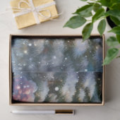 Knuffelige Beer & Pinguïn Winter Bosland Kunst Dec Tissuepapier (Geschenk)