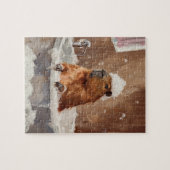 Knuffelige Capybara in bubbelbad legpuzzel (Horizontaal)