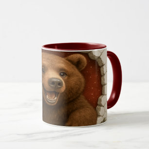 Knuffelige Cartoon Beer Mok Printable Schattig D