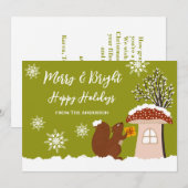 Knuffelige eekhoorn cadeau winter kerst Kerstkaart (Voorkant / Achterkant)