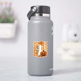 Knuffelige en griezelige eend & pompoen Halloween  Sticker