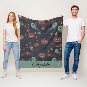 Knuffelige en griezelige Halloween fleece deken