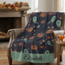 Knuffelige en griezelige Halloween fleece deken |