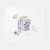 Knuffelige esthetische hamster fleece deken (Voorkant (Horizontaal))