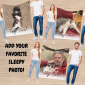 Knuffelige fleece deken met huisdier