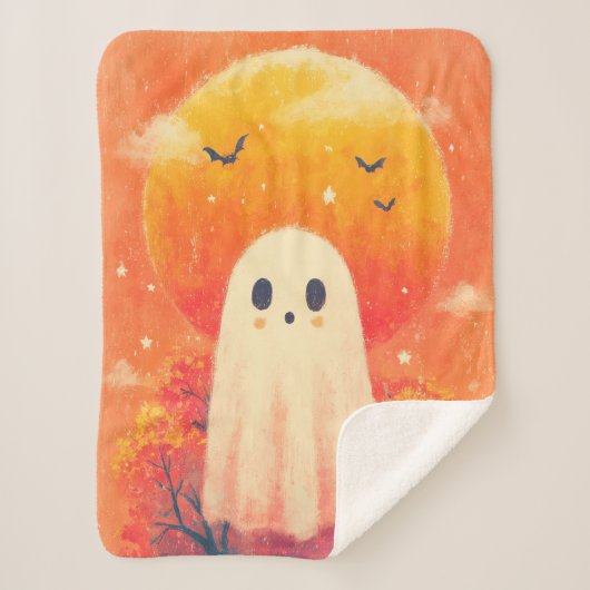 Knuffelige Halloween-deken Sherpa Deken (Voorkant)
