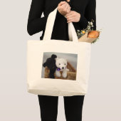 Knuffelige Harige Vrienden Grote Tote Bag (Voorkant (product))